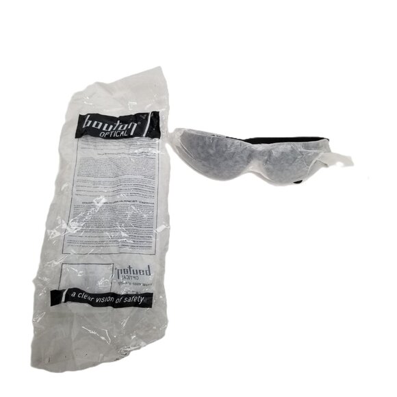 Bouton Optical Zenon Z12 Safety Glasses Black Gray Rimless Workplace Industrial - Picture 2 of 5